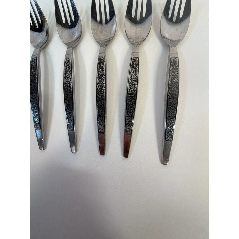 Set of 5 Arthur Salm ASF3 Dynasty Stainless Steel Sporks Japan MCM